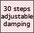 30 step adjustable damping