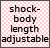 shock- body length adjustable