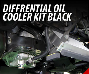 DIFFERENTIAL OIL COOLER KIT BLACK