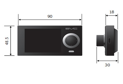 EVC Display Unit Size