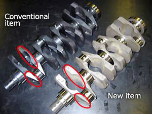 comparison of conventional vs hks crankshaft