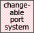 changeable port system