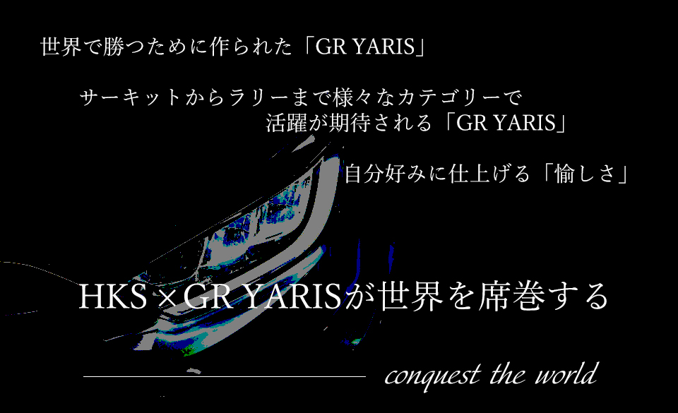 世界で勝つために作られた「GR YARIS」。サーキットからラリーまで様々なカテゴリーで活躍が期待される「GR YARIS」。自分好みに仕上げる「愉しさ」。