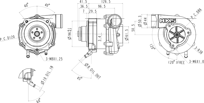 人気商品！】 HKS エッチ ケー エス スーパーチャージャー GT2-7040L Assembly