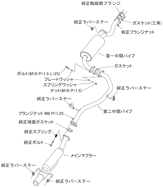 crz無限中間マフラー