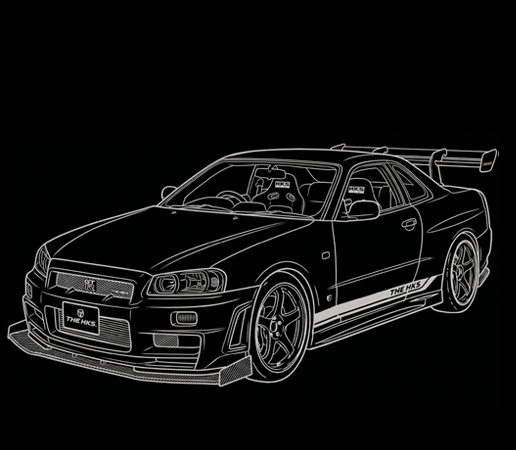 THE HKS SKYLINE GT-R BNR34